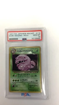 1997 Pokemon Japanese Rocket 110 Dark Weezing-holo PSA