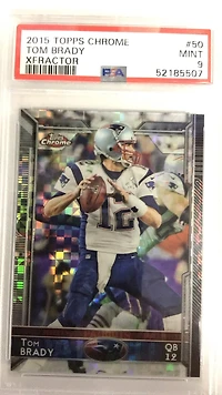 Topps Chrome 50 Tom Brady PSA