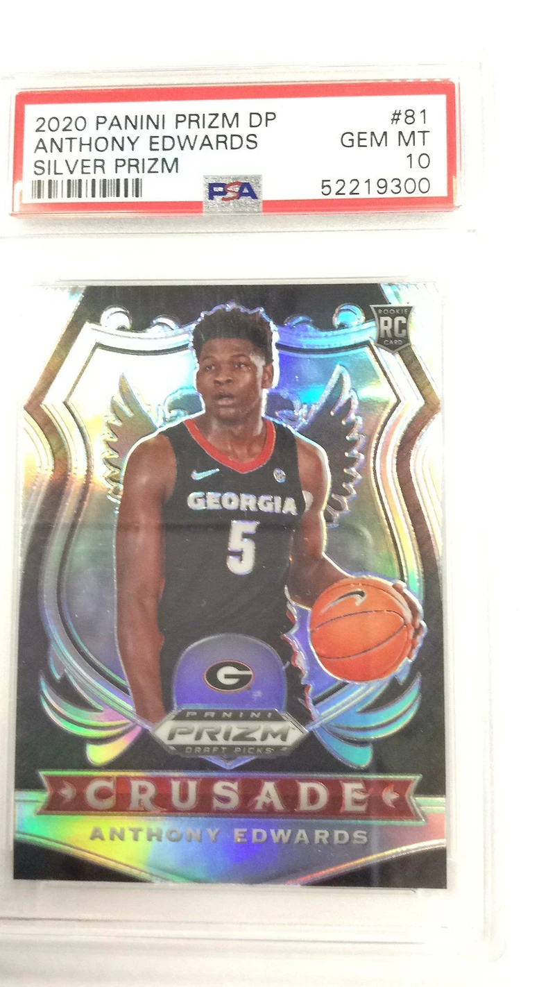 2020 Panini Prizm Draft Picks Anthony Edwards Silver Prizm PSA