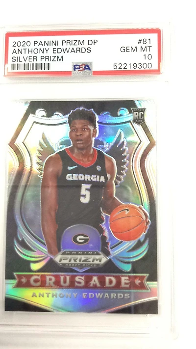 2020 Panini Prizm Draft Picks Anthony Edwards Silver Prizm PSA