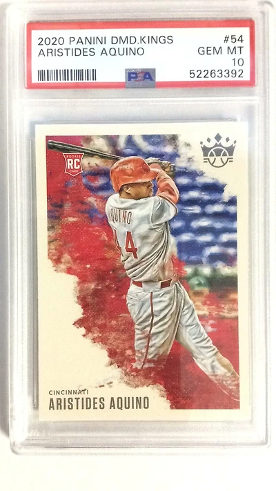 2020 Panini Diamond Kings 54 Aristides Aquino PSA 10