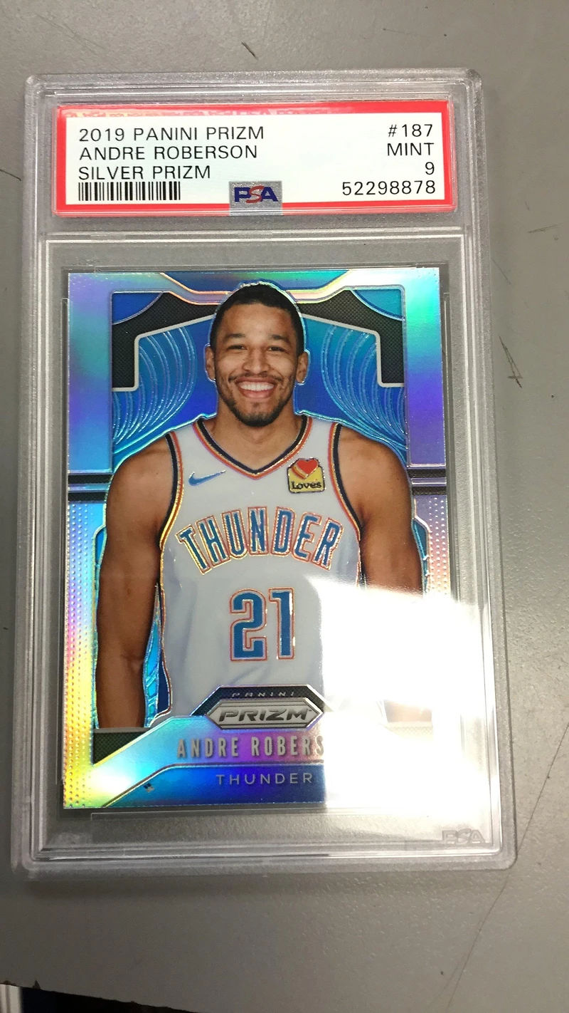 2019 Panini Prizm 187 Andre Roberson Silver Prizm PSA 9