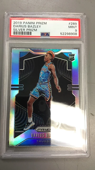 2019 Panini Prizm 289 Darius Bazley Silver Prizm PSA 9