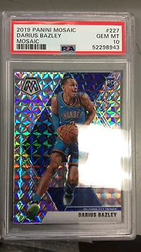 2019 Panini Mosaic 227 Darius Bazley Mosaic PSA