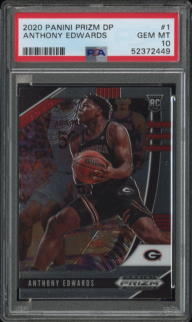 2020 Panini Prizm Draft Picks Anthony Edwards PSA