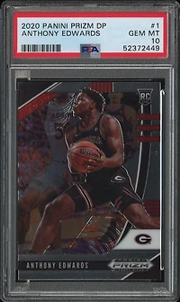 2020 Panini Prizm Draft Picks 1 Anthony Edwards PSA