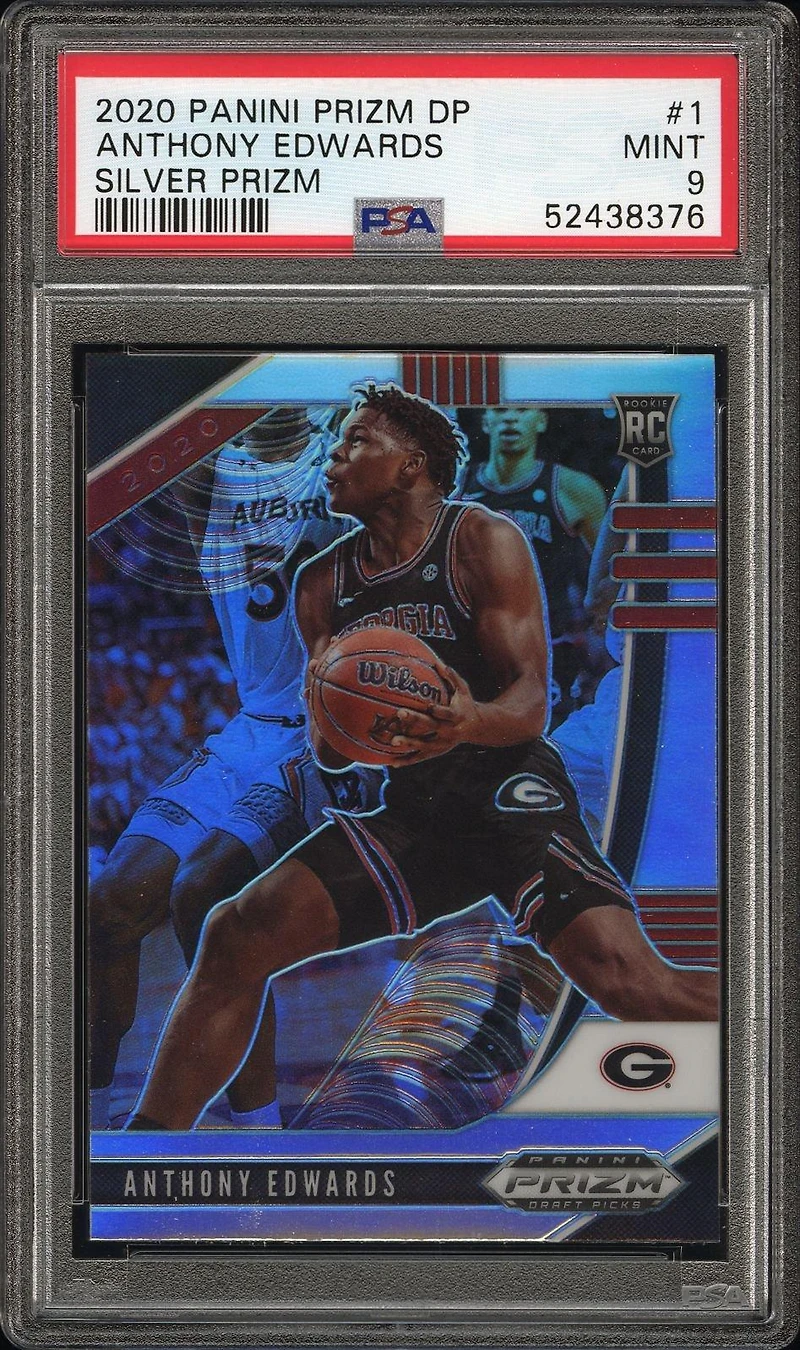 2020 Panini Prizm Draft Picks Anthony Edwards Silver Prizm PSA