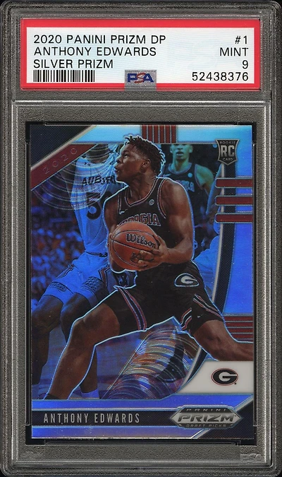 2020 Panini Prizm Draft Picks Anthony Edwards Silver Prizm PSA