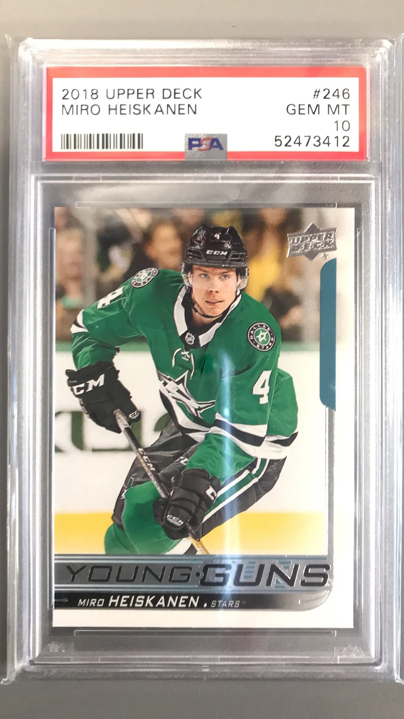 2018 Upper Deck 246 Miro Heiskanen PSA 10