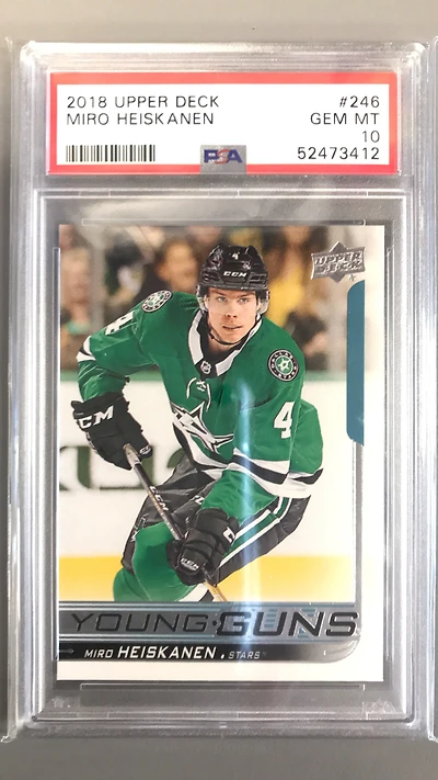 2018 Upper Deck 246 Miro Heiskanen PSA 10