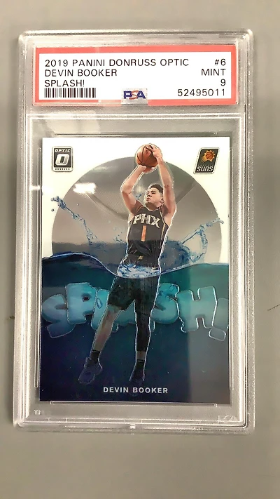 2019 Panini Donruss Optic Splash! 6 Devin Booker PSA 9