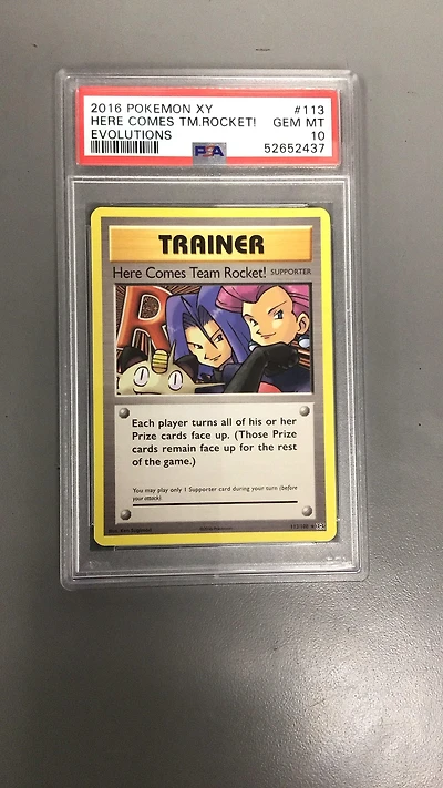 2016 Pokemon Xy Evolutions 113 Here Comes Team Rocket! PSA