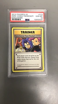 2016 Pokemon Xy Evolutions 113 Here Comes Team Rocket! PSA