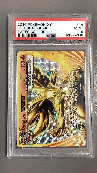 2016 Pokemon Xy Fates Collide 14 Delphox Break PSA