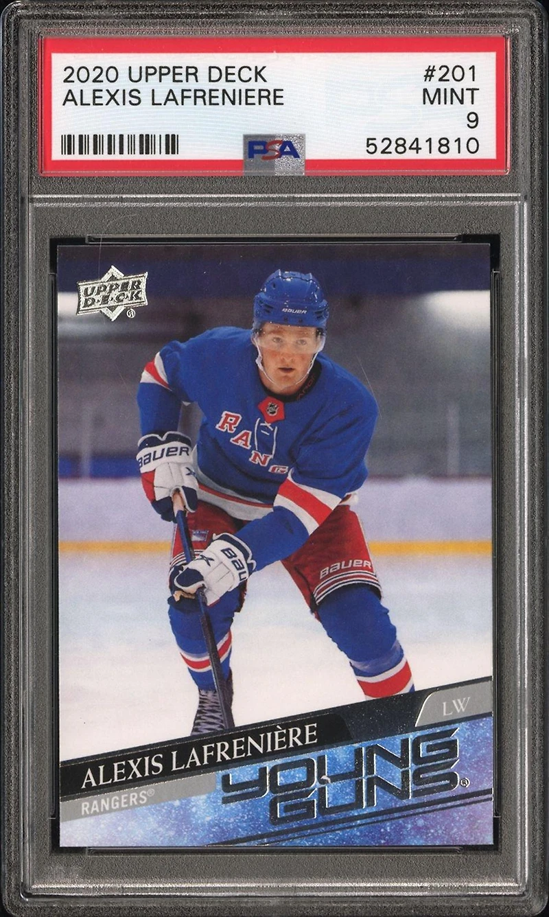 2020 Upper Deck 201 Alexis Lafreniere PSA 9