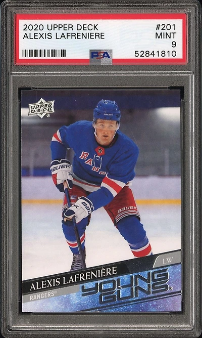 2020 Upper Deck 201 Alexis Lafreniere PSA 9