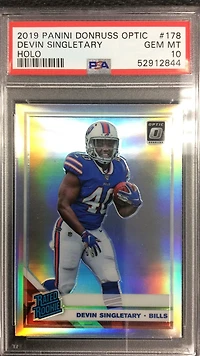 2019 Panini Donruss Optic 178 Devin Singletary Holo PSA 10