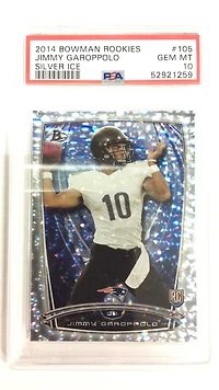 2014 Bowman Rookies 105 Jimmy Garoppolo Silver Ice PSA 10