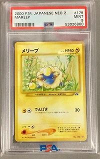 2000 Pokemon Japanese Neo 2 179 Mareep PSA