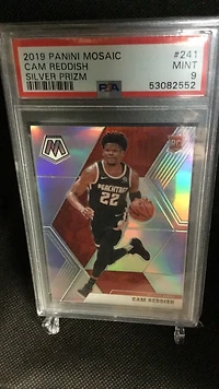 2019 Panini Mosaic 241 Cam Reddish Silver Prizm PSA 9