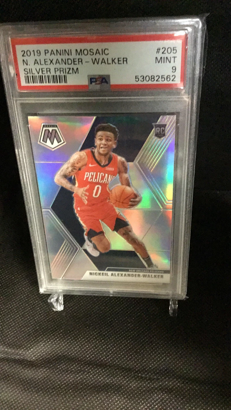 2019 Panini Mosaic 205 Nickeil Alexander-walker Silver Prizm PSA 9