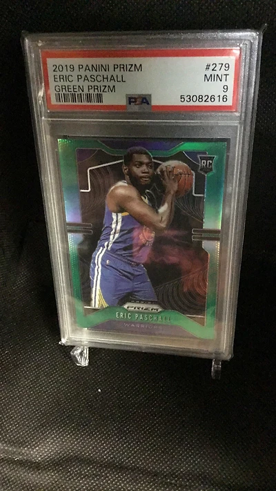2019 Panini Prizm 279 Eric Paschall Green Prizm PSA 9