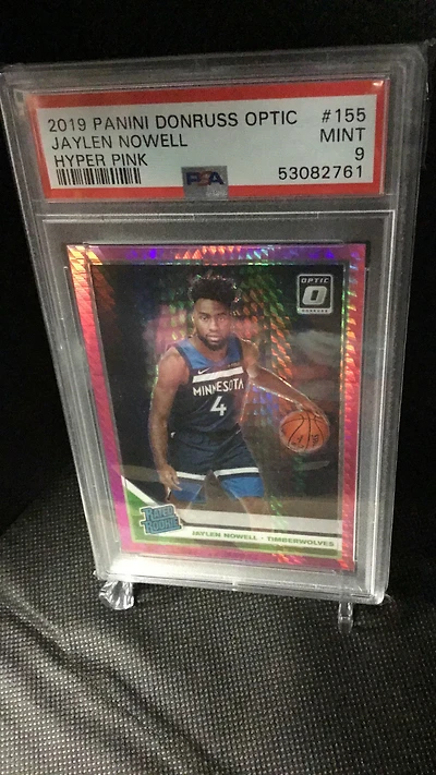 2019 Panini Donruss Optic 155 Jaylen Nowell Hyper Pink PSA 9