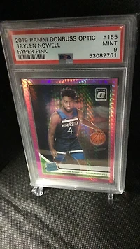 2019 Panini Donruss Optic 155 Jaylen Nowell Hyper Pink PSA 9