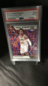 2019 Panini Mosaic Darius Garland Reactive Blue PSA 9