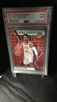 2019 Panini Mosaic 262 Darius Garland Red Mosaic PSA 9