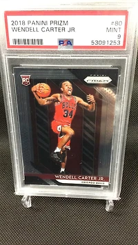 2018 Panini Prizm 80 Wendell Carter Jr. PSA 9
