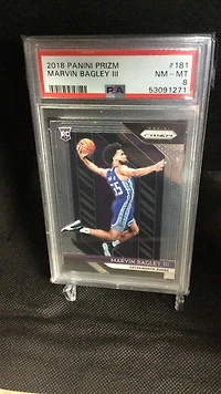 2018 Panini Prizm 181 Marvin Bagley Iii PSA 8
