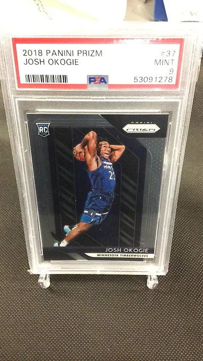 2018 Panini Prizm 37 Josh Okogie PSA 9