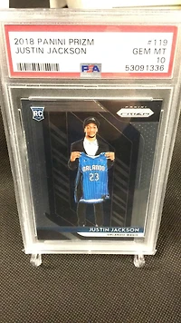 2018 Panini Prizm 119 Justin Jackson PSA