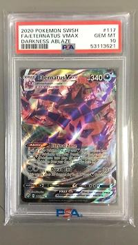 2020 Pokemon Sword & Shield Darkness Ablaze 117 Fa/eternatus Vmax PSA 10