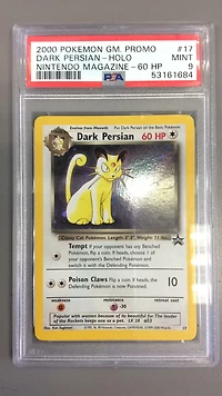 2000 Pokemon Game Promo 17 Dark Persian PSA 9