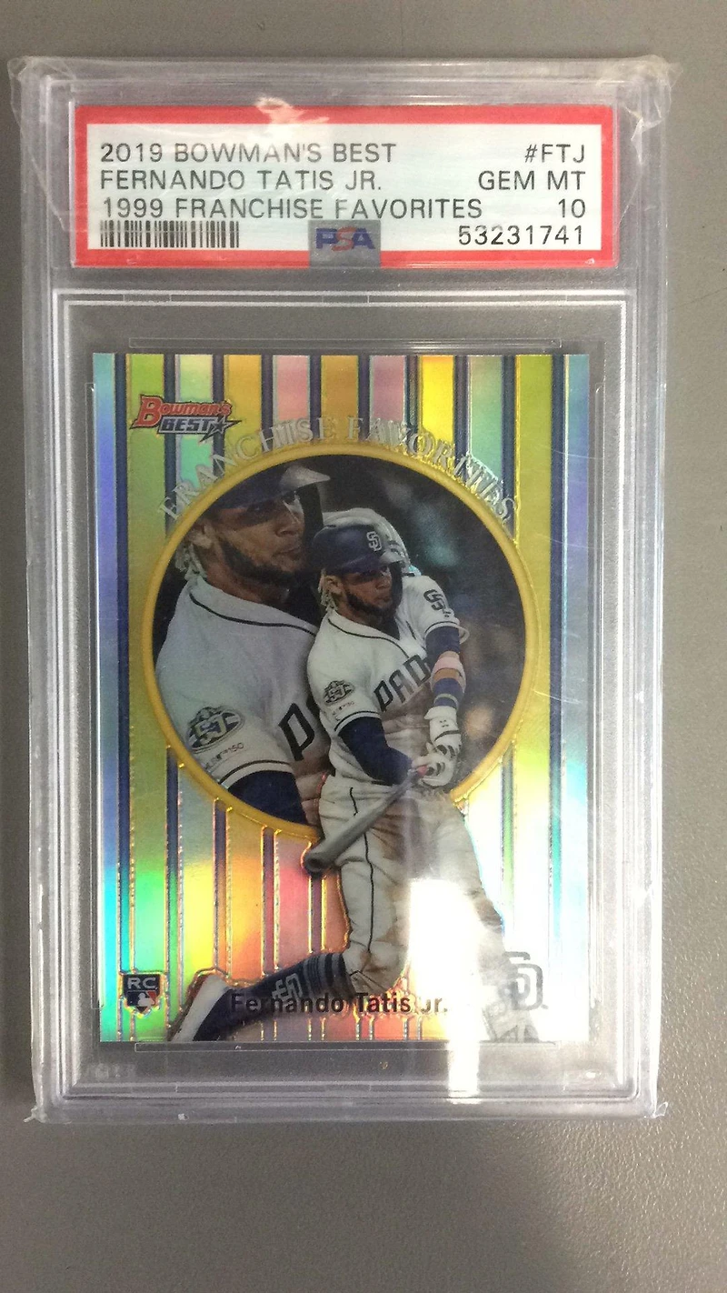 2019 Bowman's Best 1999 Franchise Favorites Ftj Fernando Tatis Jr. PSA 10