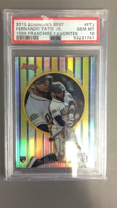 2019 Bowman's Best 1999 Franchise Favorites Ftj Fernando Tatis Jr. PSA 10