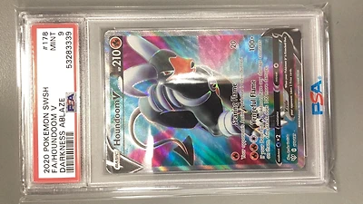 2020 Pokemon Sword & Shield Darkness Ablaze 178 Full Art/houndoom V PSA
