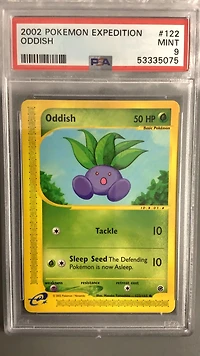 2002 Pokemon Expedition 122 Oddish PSA 9