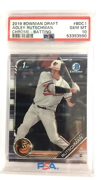 2019 Bowman Draft Bdc1 Adley Rutschman Chrome-batting PSA 10