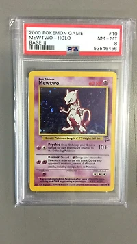 2000 Pokemon Game Base Ii 10 Mewtwo PSA 8