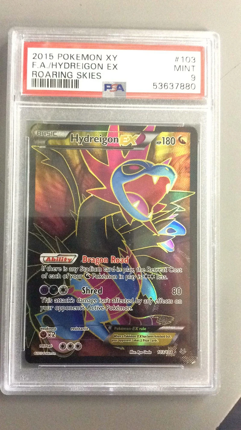 2015 Pokemon Xy Roaring Skies 103 Fa/hydreigon Ex PSA 9