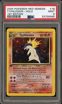 2000 Pokemon Neo Genesis 1st Edition 18 Typhlosion-holo PSA