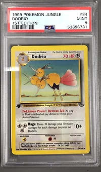 1999 Pokemon Jungle 34 Dodrio 1st Edition PSA