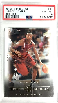 2003 Upper Deck Lebron James Box Set Lebron James PSA 8