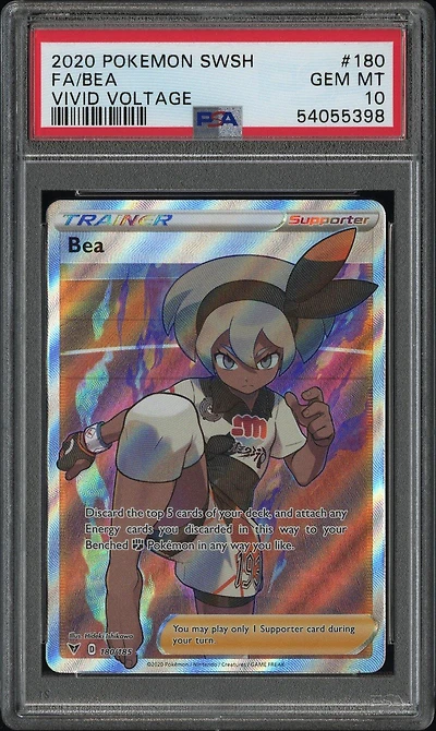 2020 Pokemon Sword & Shield Vivid Voltage 180 Full Art/bea PSA