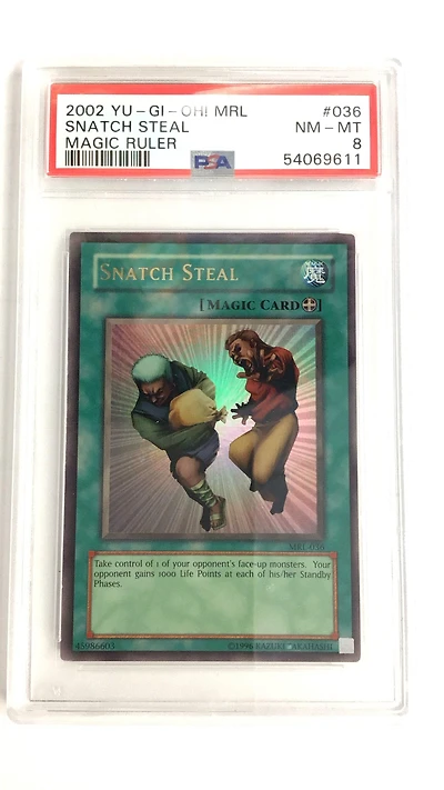 2002 Yu-gi-oh! Mrl-magic Ruler 036 Snatch Steal PSA 8