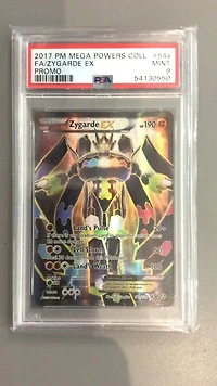 2017 Pokemon Mega Powers Collection Promo 54a Full Art/zygarde Ex PSA