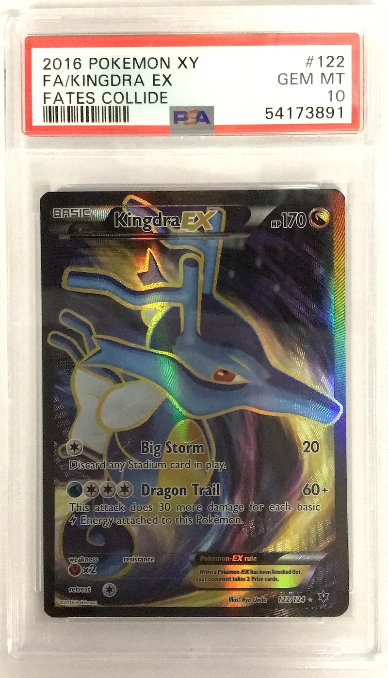 2016 Pokemon Xy Fates Collide 122 Full Art/kingdra Ex PSA